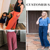 Anygrew Women Casual Wide Leg Pants High Waisted Business Work Casual Pants Loose Flowy Beach Palazzo Pants