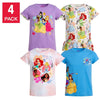 Character Kids' 4-Pack Tee - Purple - 7 - Free Shipping