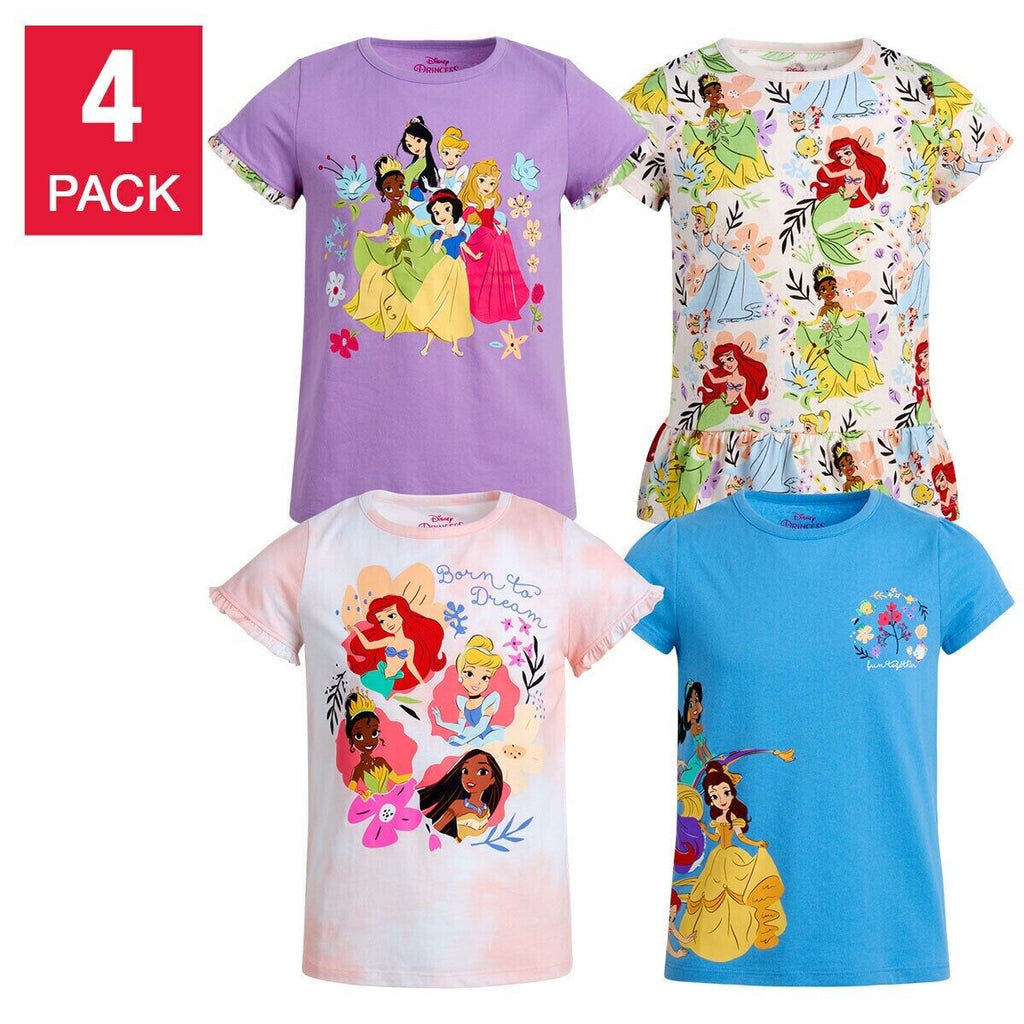 Character Kids' 4-Pack Tee - Purple - 7 - Free Shipping