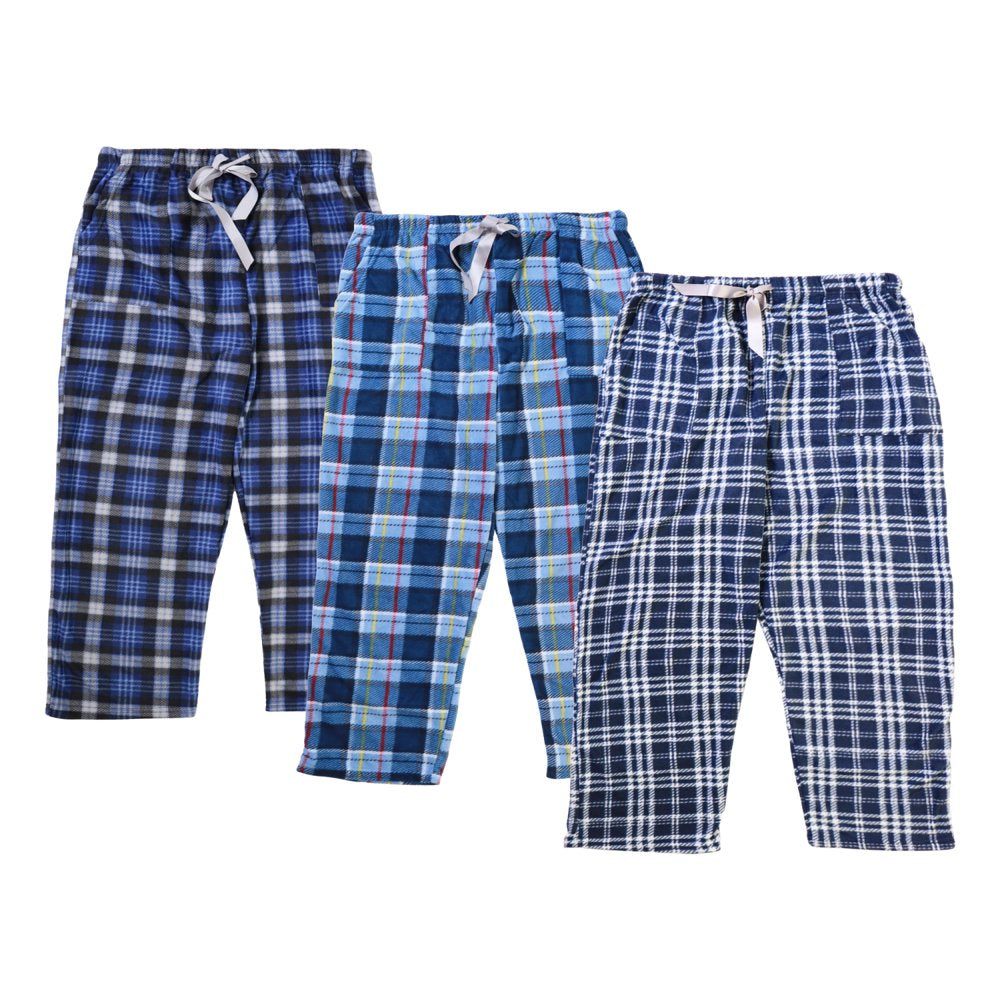 Espada Menswear Men'S COZY Fleece Pajama Pants (3 Pack)