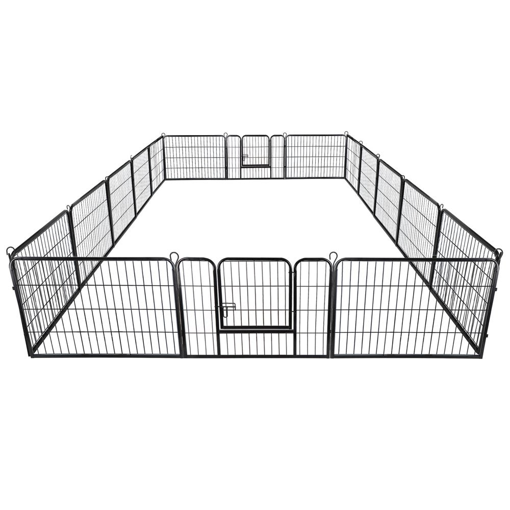 Zenstyle Foldable Detachable Multiple Shape Pet Playpen 16 Panel Dog Kennel Exercise