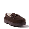 EZ Feet by Dearfoams Genuine Suede and Shearling Wool Moccasin