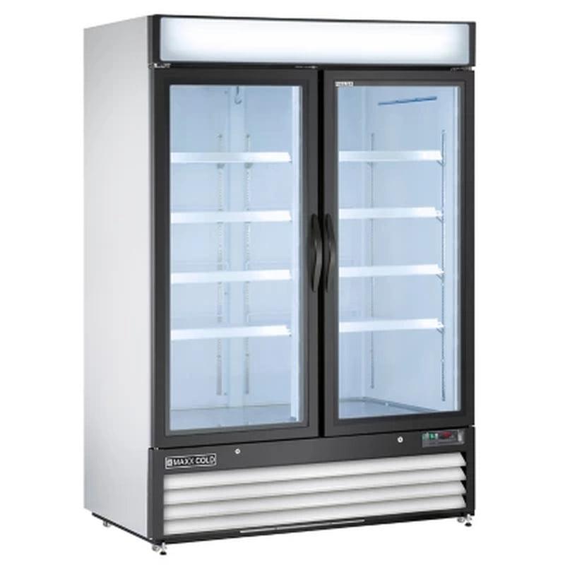 Maxx Cold X-Series Double Door Upright Merchandiser Freezer (48 Cu. Ft.)