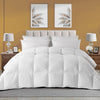 Whatsbedding Heavyweight down Comforter Duvet White Duvet Insert Cotton Winter Solid, California King