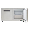 Maxx Cold X-Series Double Door Undercounter Commercial Freezer in Stainless Steel (15.5 Cu. Ft.)