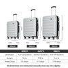 Ginza Travel 28 Inch Hardside Spinner Checked Luggage for Trips Business,Lightweight Suitcase with Wheels,Gray