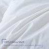 Whatsbedding down Comforter Feather Duvet Insert Cotton White Goose Duck down Comforter All Season Solid, Queen