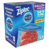 Ziploc Gallon Freezer Bags with New Stay Open Design (152 Ct.)