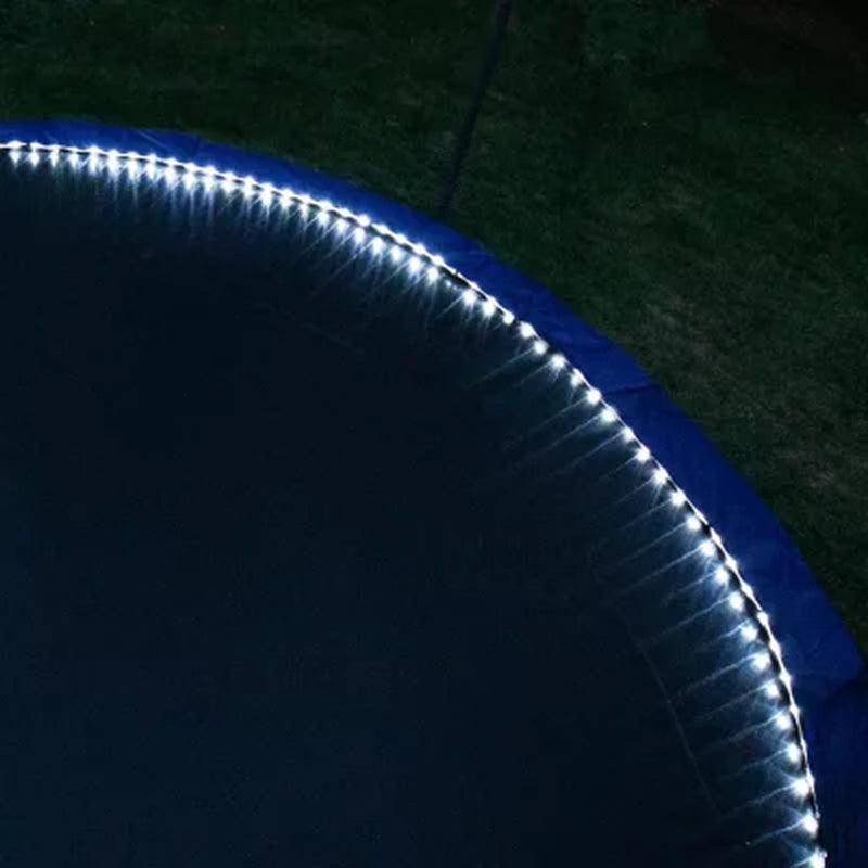 Skywalker Trampolines 15' round Trampoline with Lighted Spring Pad - Blue