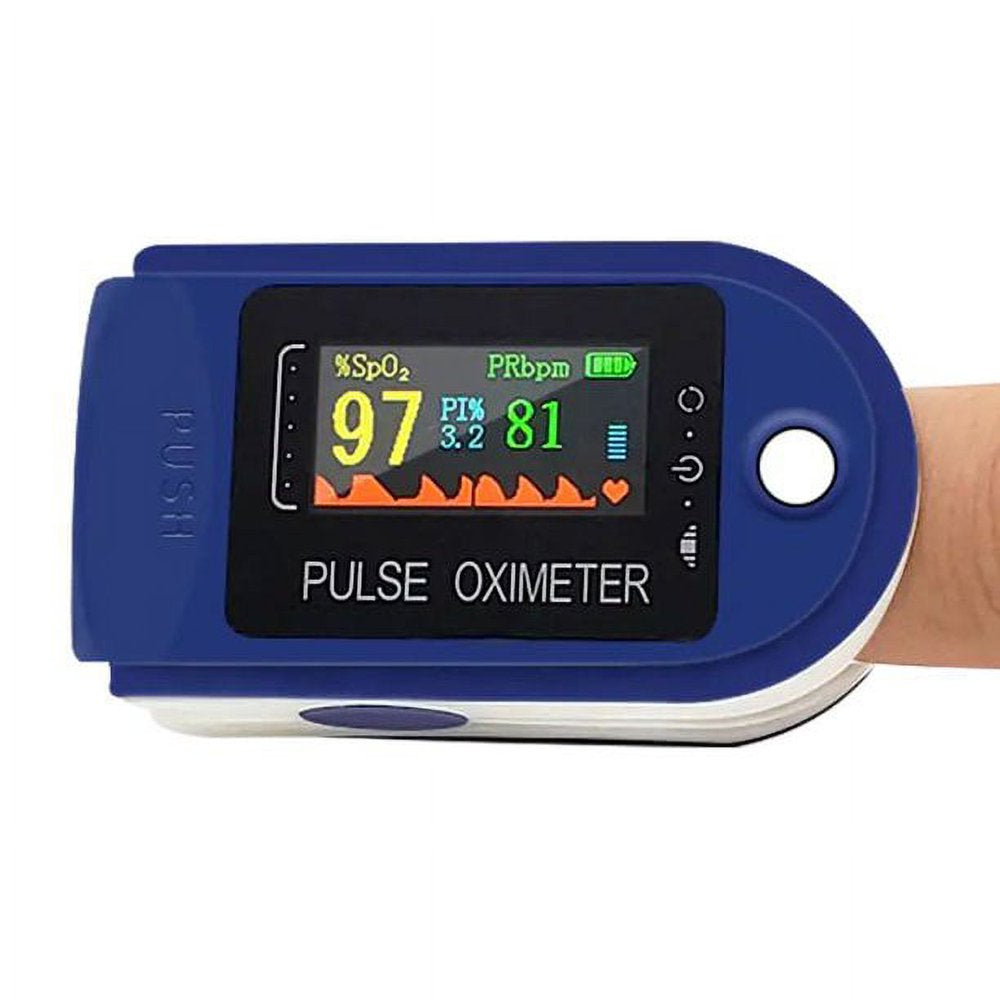 Clearance! Fingertip Pulse Oximeter Blood Oxygen Saturation Monitor Finger Pulse Oximeter, Bar Graphs and Heart Rate Monitor