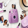 Fujifilm INSTAX Mini 7+ Bundle (10-Pack Film, Album, Camera Case, Stickers), Lavender, Brand New Condition