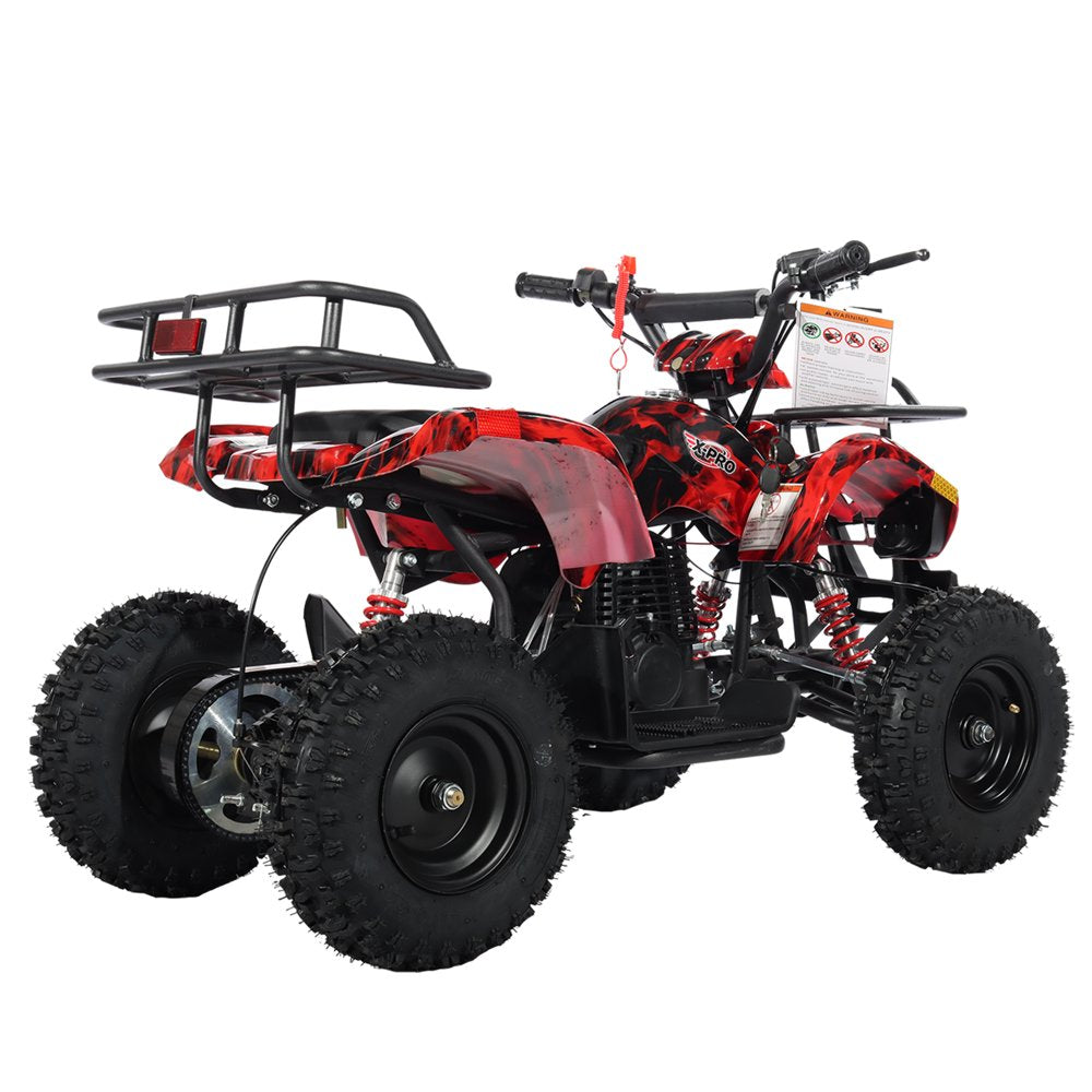 X-Pro Brand New Eagle 40Cc Gas Mini ATV for Kids with Pull Start 4 Stroke Disc Brake 6" Tires