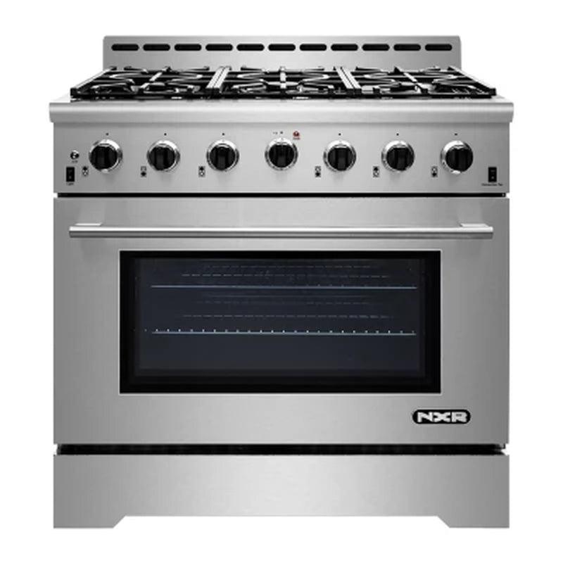 NXR 36 In. Professional Style 5.5 Cu. Ft. Freestanding Gas Range