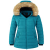 Wantdo Women'S Puffer Jackets Insulated Winter Coat Thicken Outwear Puffer Coats Teal Blue S