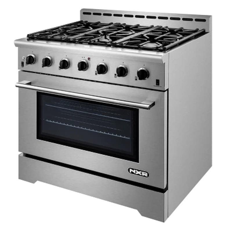 NXR 36 In. Professional Style 5.5 Cu. Ft. Freestanding Gas Range