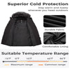 Wantdo Women'S Warm Puffer Jacket Windproof Winter Jackets Long Parka Charcoal S