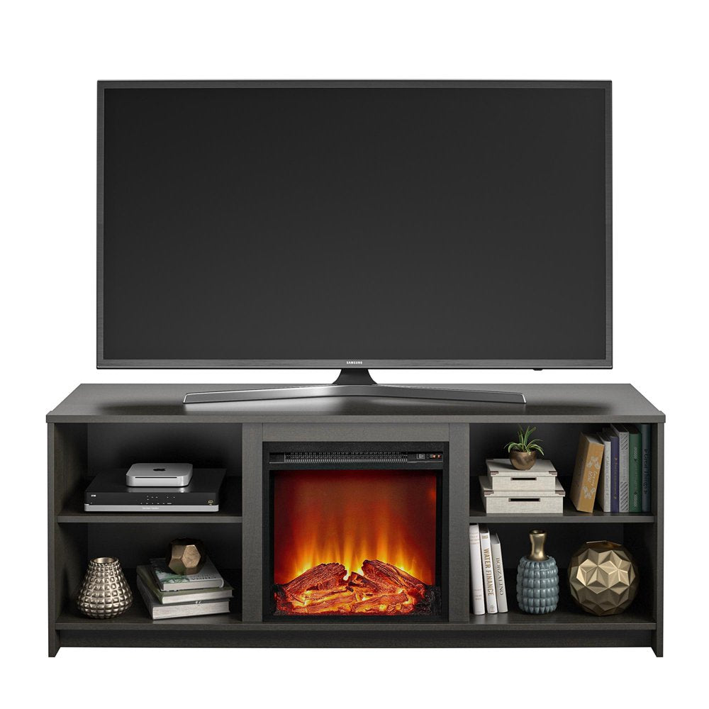 Mainstays Fireplace TV Stand for Tvs up to 65", Espresso