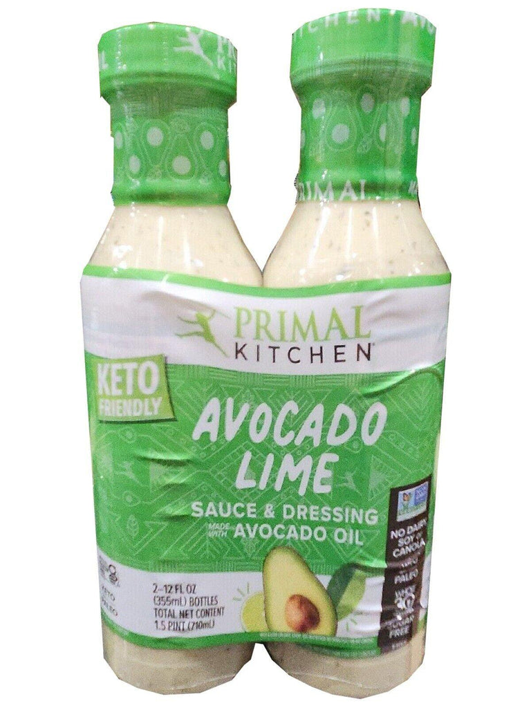 Primal Kitchen Avocado Lime Sauce & Dressing, 12 Ounce (Pack of 2)