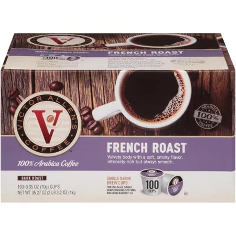 Victor Allen'S Coffee Single Serve Cups, French Roast (100 Ct.)