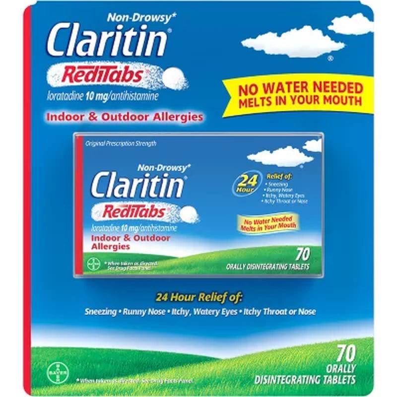 Claritin 24 Hour Non-Drowsy Allergy Medicine Reditabs (70 Ct.)