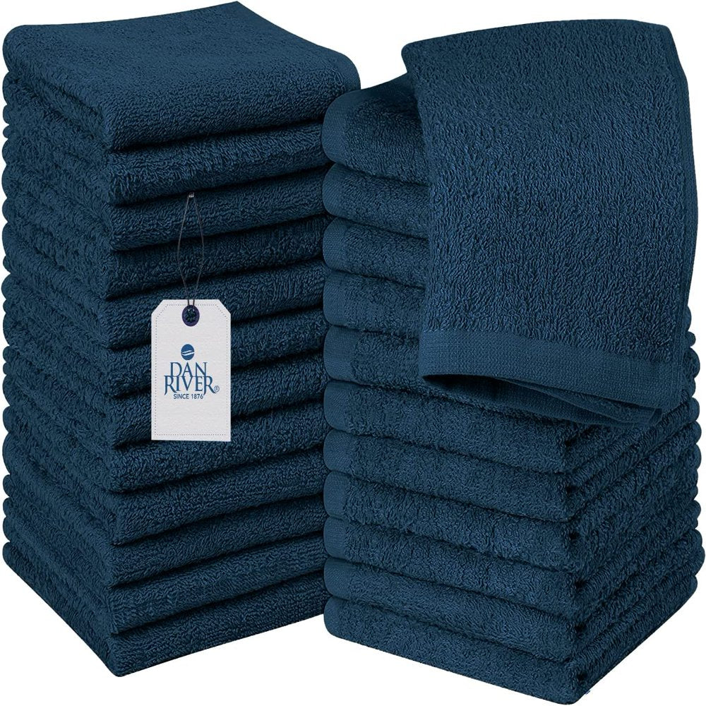 Washcloth Kitchen Towels Set 12x12 Cotton Blend Bulk Pack of 12,24