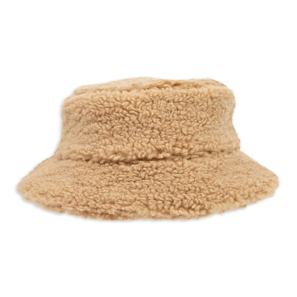 Time and Tru Teddy Sherpa Bucket Hat Neutral Color One Size