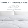 SOPAT All Season down Alternative Comforter Hotel Luxury Quilted Duvet Insert Cooling Washable Hypoallergenic Reversible Quilt - Queen,White