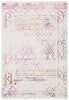 SAFAVIEH Tulum Ronald Distressed Area Rug, 3' X 5', Ivory/Fuchsia