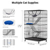 Pawgiant 4 Tier Cat Cage, 52'' H Pets Playpen Cat Kennel Ferret Crate Folding Steel