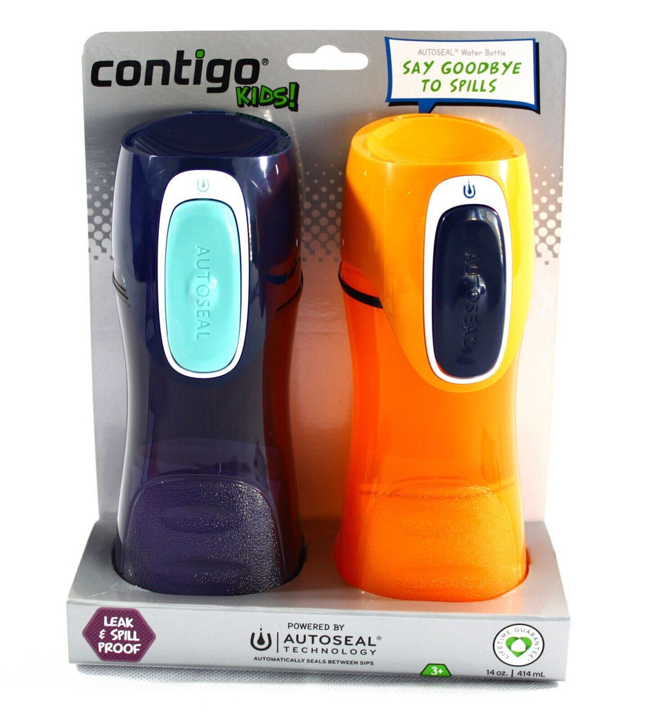 2-Pack Contigo 14 Oz. Kids Trekker Autoseal Water Bottle Free Shipping