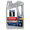 Mobil 1 High Mileage Full Synthetic Motor Oil 0W-20, 5 Qt (3 Pack)