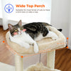 PAWZ Road Cat Tree 27" for Medium Cats Plush Condo and Scratching Posts, Beige