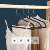 HOUSE DAY Navy Velvet Hangers 60 Pack, Non-Slip Felt, Heavy Duty Coat & Suit Hangers