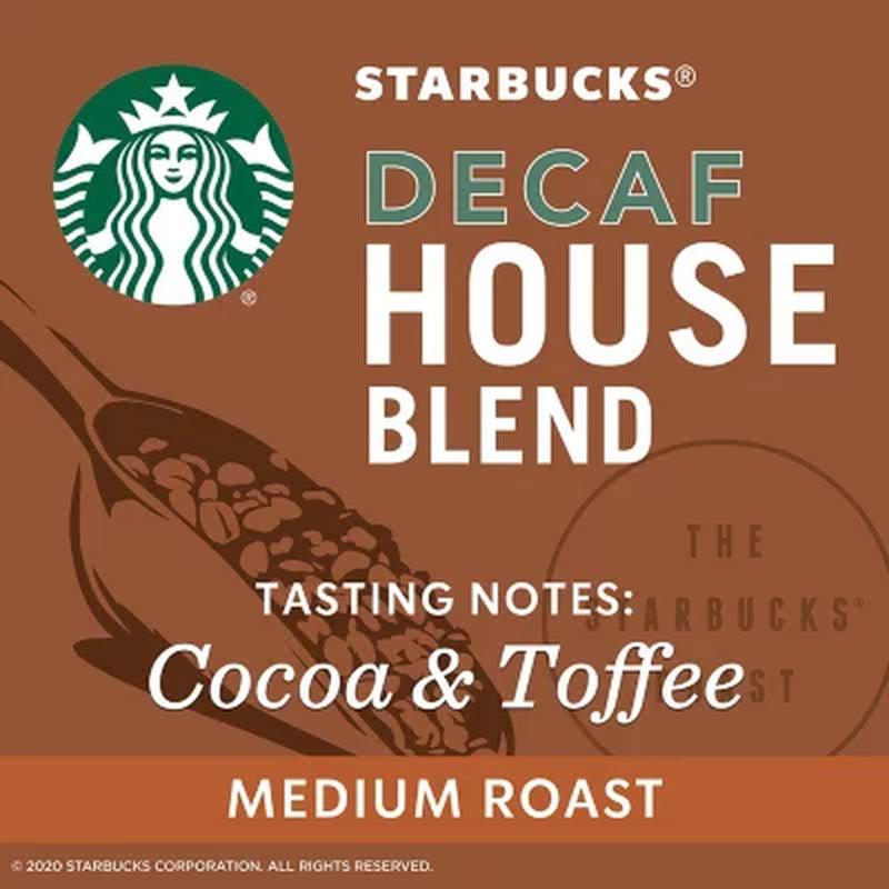 Starbucks Decaf Medium Roast K-Cup Coffee Pods, House Blend (72 Ct.)