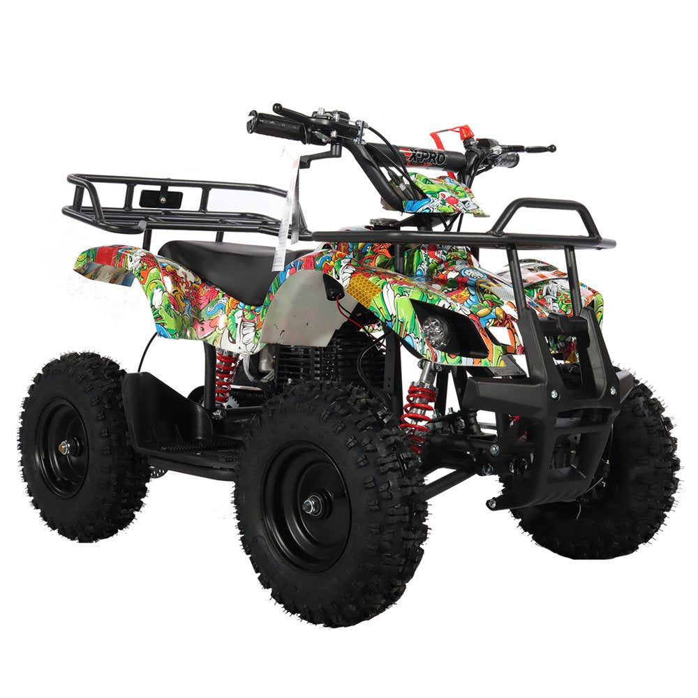 X-Pro Brand New Eagle 40Cc Gas Mini ATV for Kids with Pull Start 4 Stroke Disc Brake 6" Tires