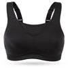 Wingslove Women'S High Support Sports Bra plus Size High Impact Wireless Full Coverage Non Padded Bounce Control, Black 34B