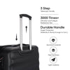 Ginza Travel 28 Inch Hard Shell Checked Luggage with Double Spinner Wheels,Black