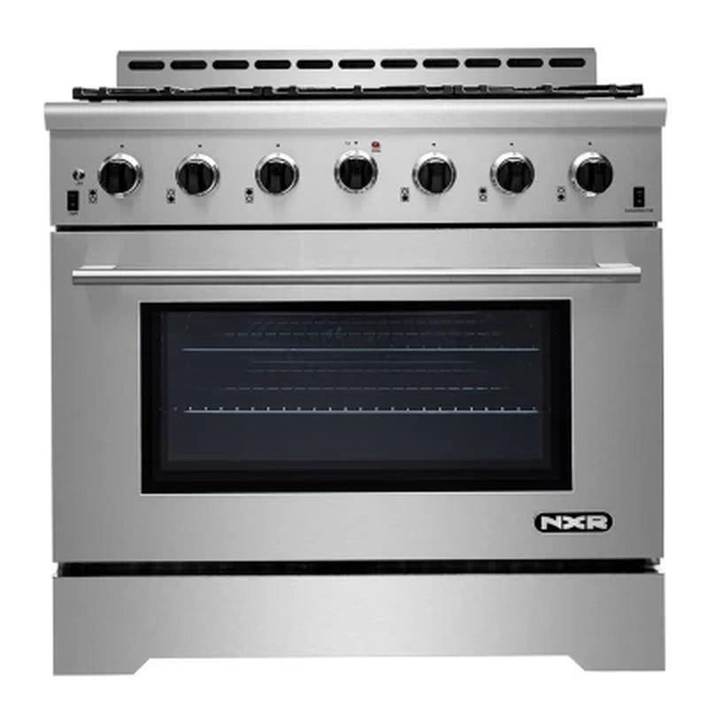 NXR 36 In. Professional Style 5.5 Cu. Ft. Freestanding Gas Range