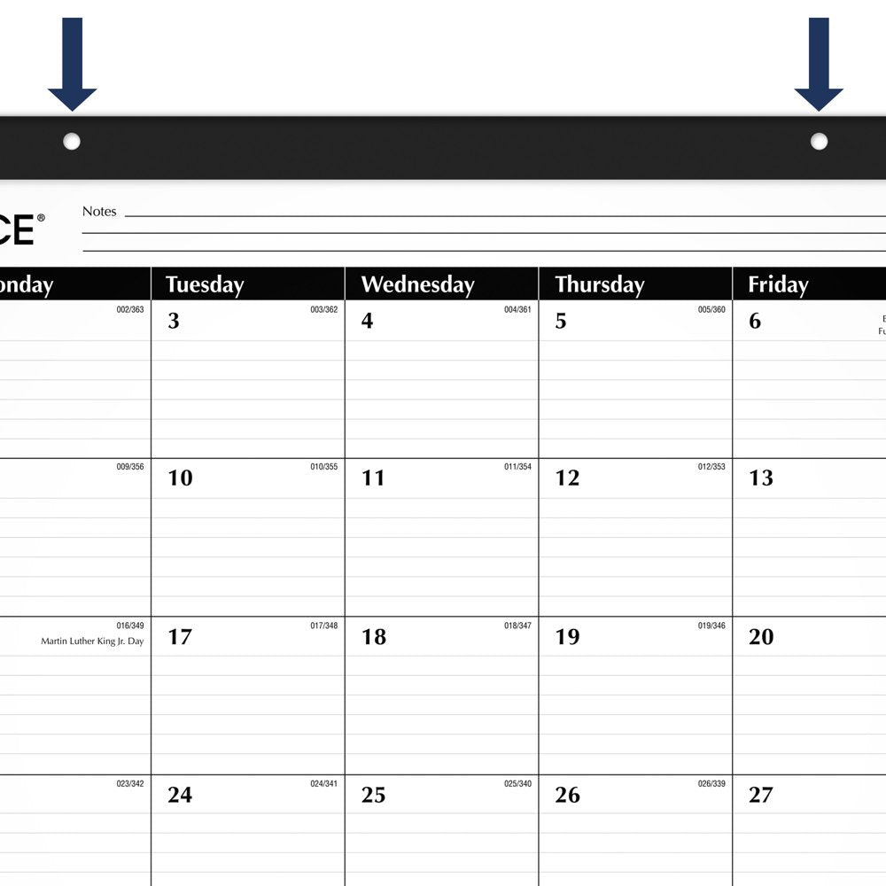 AT-A-GLANCE 2024 Monthly Desk Pad Calendar Standard 21 34 X 17 - Desk Pad