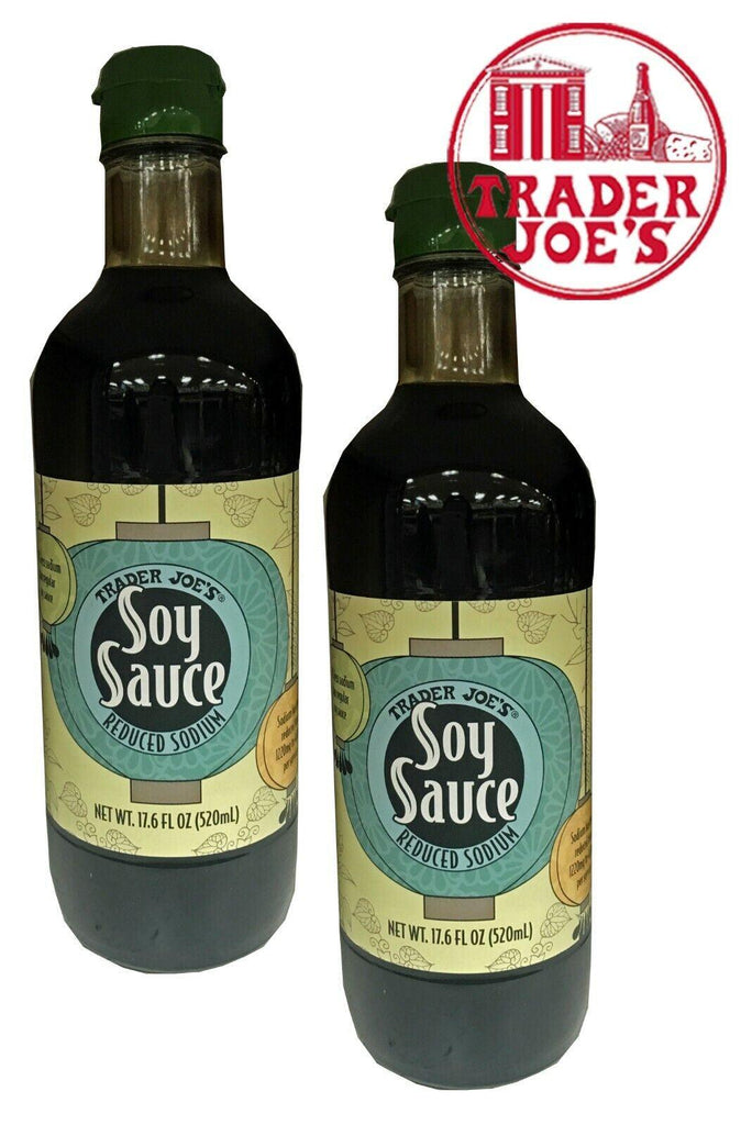 🔥 X2 TRADER JOE'S SOY SAUCE REDUCED SODIUM NET 17.6 OZ 🔥 Joes