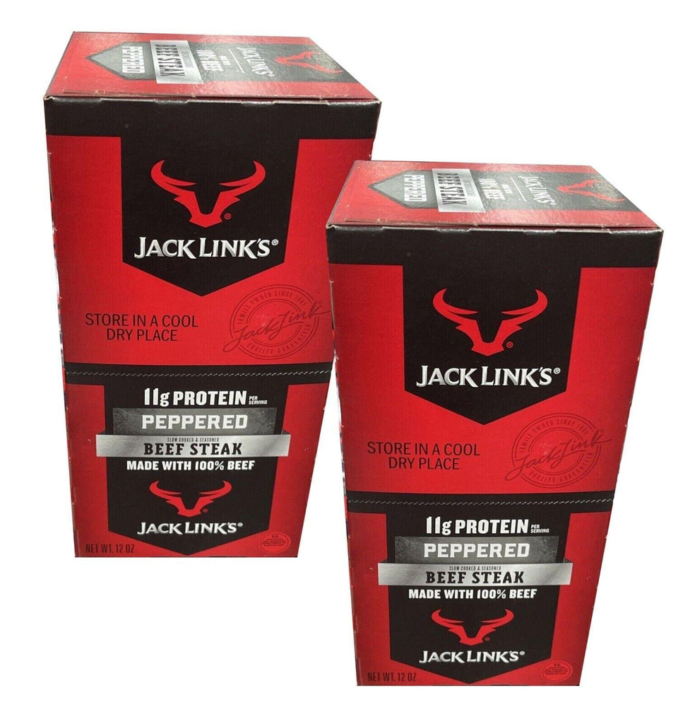 2 Packs Jack Link'S Premium Cuts Beef Steak, Peppered, 1-Ounce (Pack of 12)