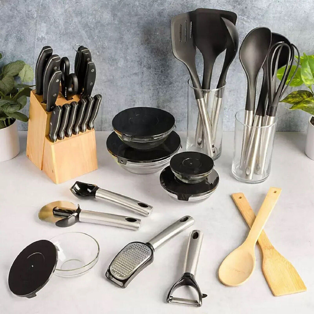 Gibson Home 95-Piece Complete Kitchen Starter Set - Teal - Free Shipping