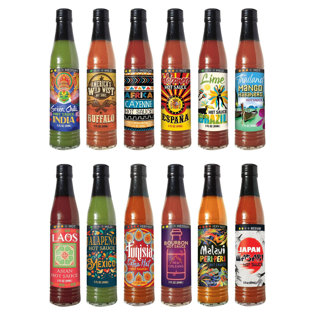 12-Piece Hot Sauce Collection