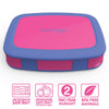 Bentgo Leak-Proof 5-Compartment Bento-Style Lunch Box, Kids Brights, Fuschia