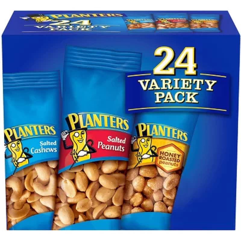 Planters Nuts Cashews and Peanuts Variety Pack (40.5 Oz., 24 Pk.)