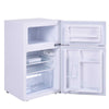 Costway Refrigerator Small Freezer Cooler Fridge Compact 3.2 Cu Ft. Unit, White