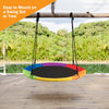 Goplus 40'' Flying Saucer Tree Swing Indoor Outdoor Play Set Swing for Kids Colorful