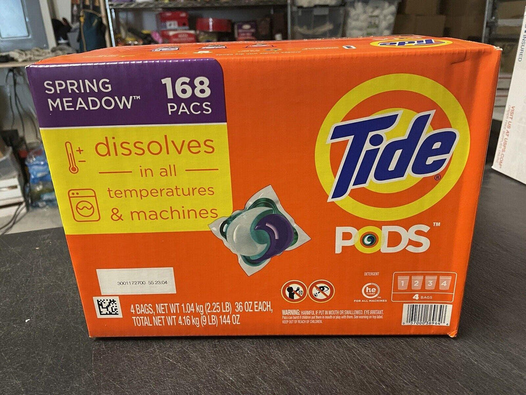 Tide PODS Liquid Laundry Detergent Pacs, Original - 168 Count