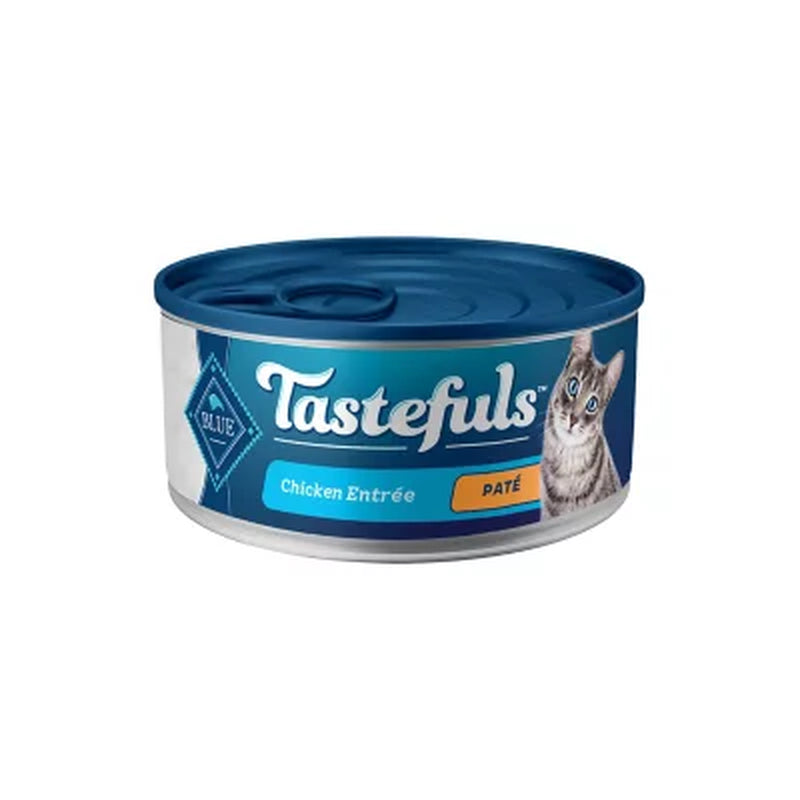 Blue Buffalo Tastefuls Pate Wet Cat Food, Variety Pack (5.5 Oz., 32 Ct.)