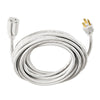 Hyper Tough 25FT 16AWG 3 Prong White Single Outlet Outdoor Extension Cord